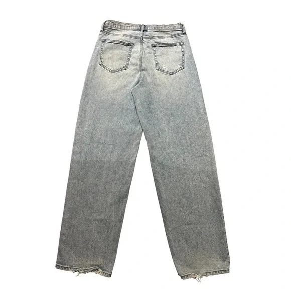 Bohme Women's Size 28 Light Wash High Rise Distressed Wide Leg Jeans - Picture 6 of 6